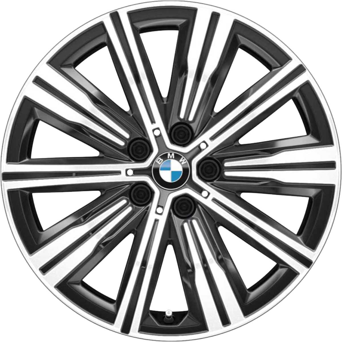 BMW 782 Jet Black with Bright Turned Alloy Wheel Product Image #1