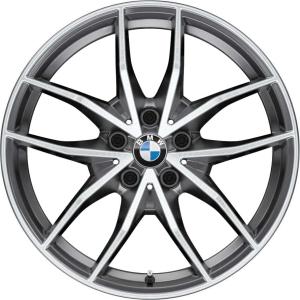 18" BMW 770 Orbit Grey with Bright Turned alloy wheel