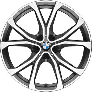 19" BMW 772 Ferric Grey with Bright Turned alloy wheel