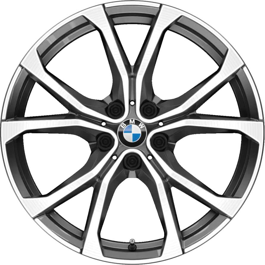 BMW 772 Ferric Grey with Bright Turned Alloy Wheel Product Image #1