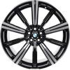 BMW 749M Jet Black with Bright Turned Wheel Img 1
