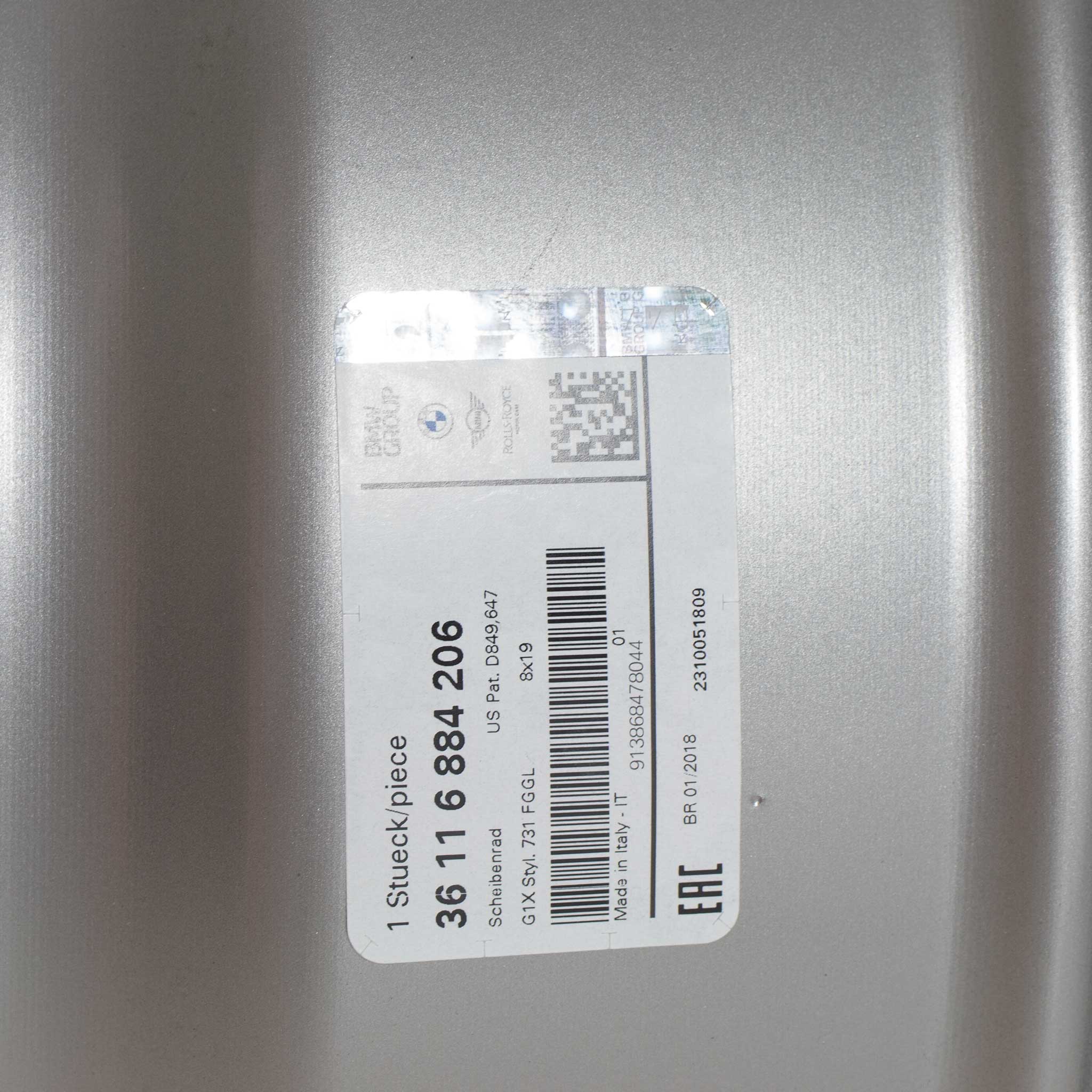 BMW 731 Ferric Grey with Bright Turned Alloy Wheel Product Image #6