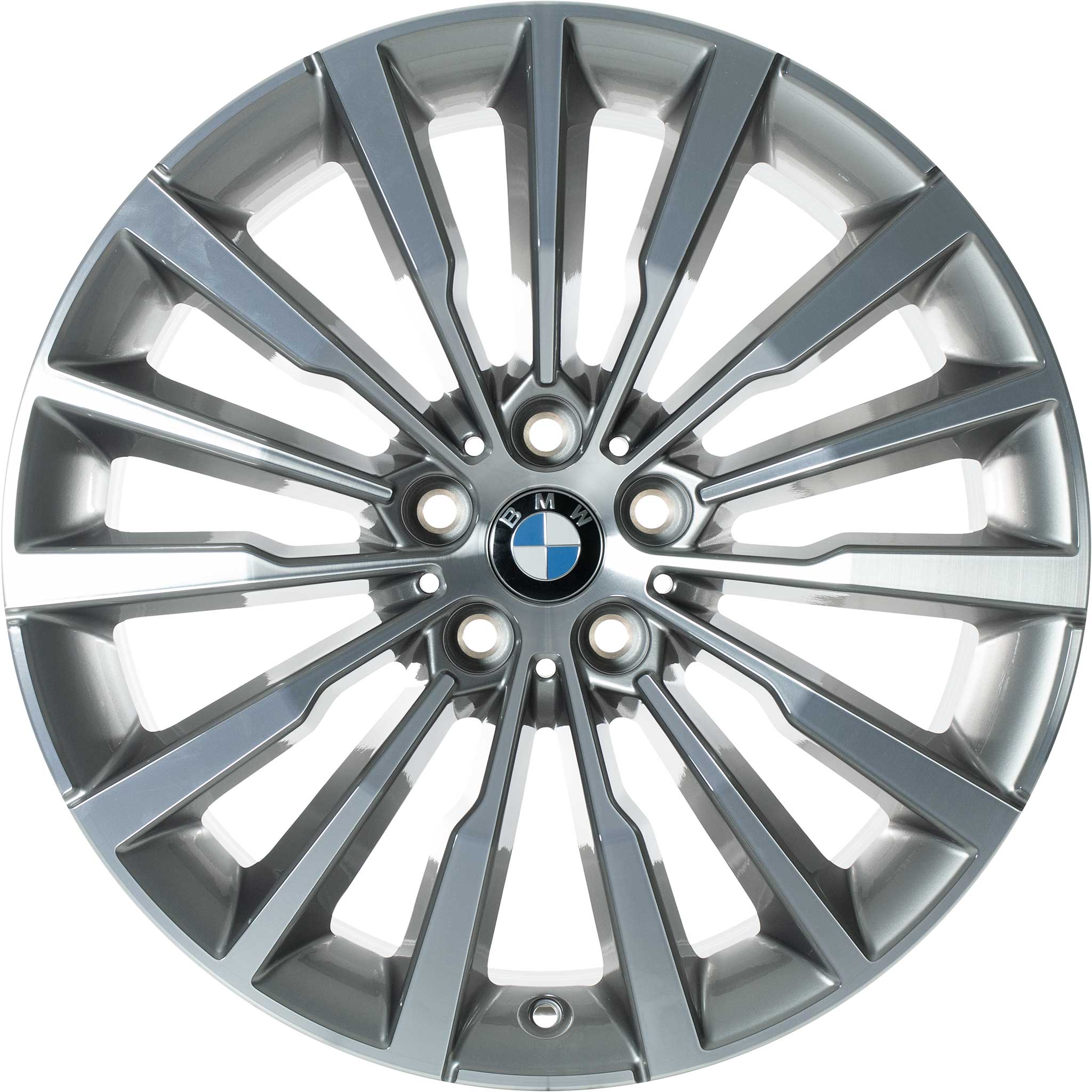 BMW 731 Ferric Grey with Bright Turned Alloy Wheel Product Image #1