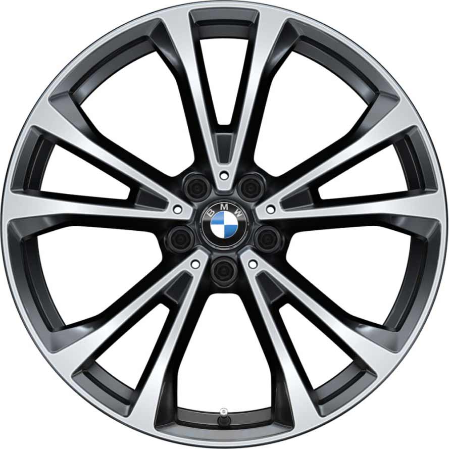 BMW 733 Orbit Grey with Bright Turned Alloy Wheel Product Image #1