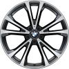 BMW 733 Orbit Grey with Bright Turned Wheel Img 1