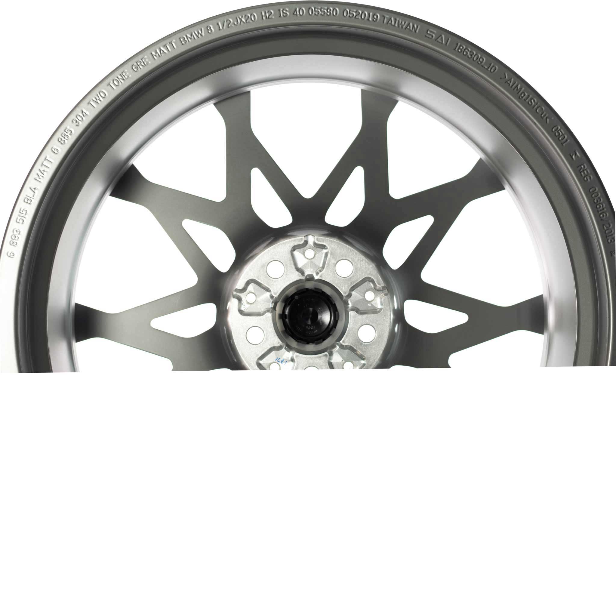BMW 795M Forged Ferric Grey Matt with Bright Turned Alloy Wheel Product Image #5