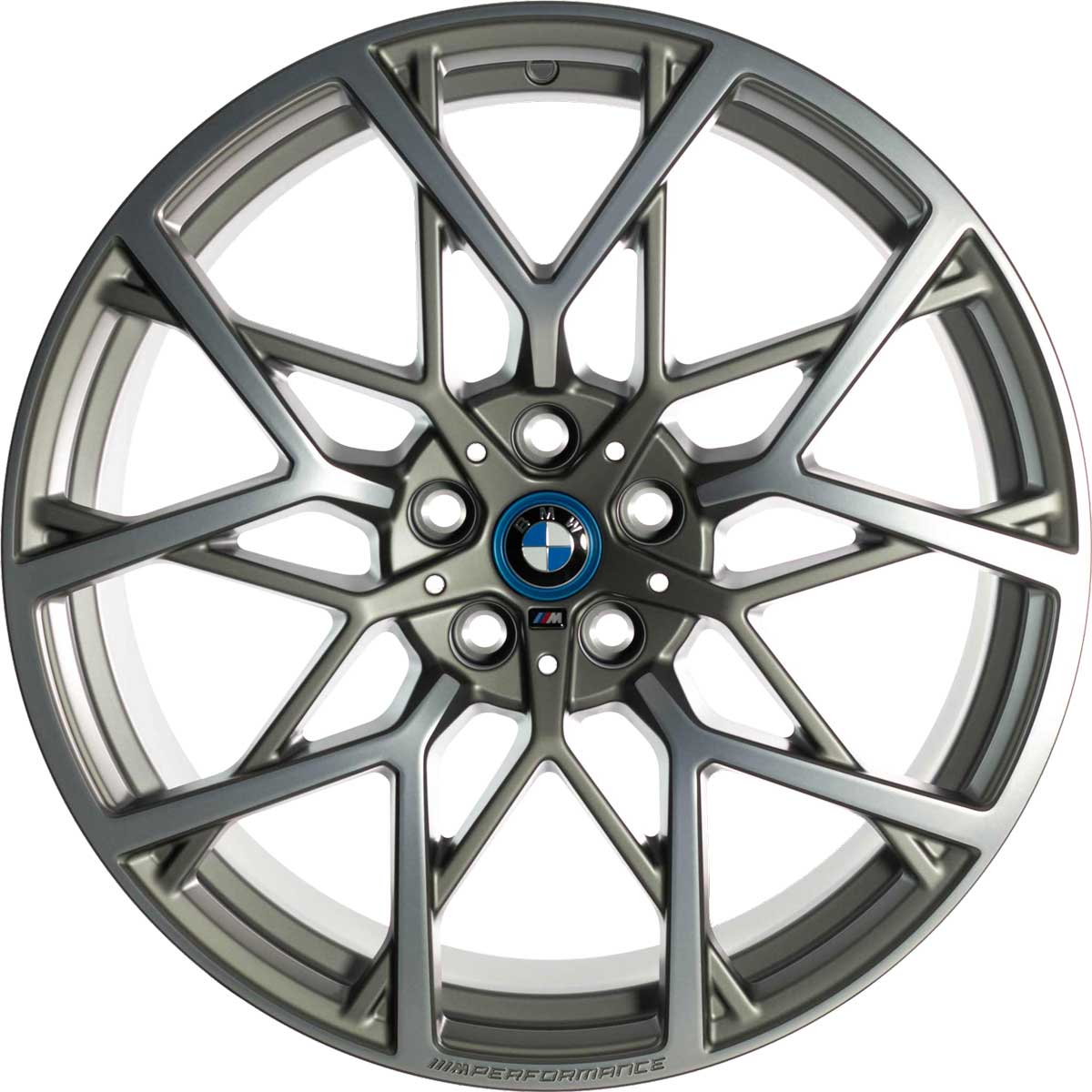 BMW 795M Forged Ferric Grey Matt with Bright Turned Alloy Wheel Product Image #1