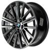 BMW 833 Gunmetal Grey with Bright Turned and Silver Inserts Wheel Img 2