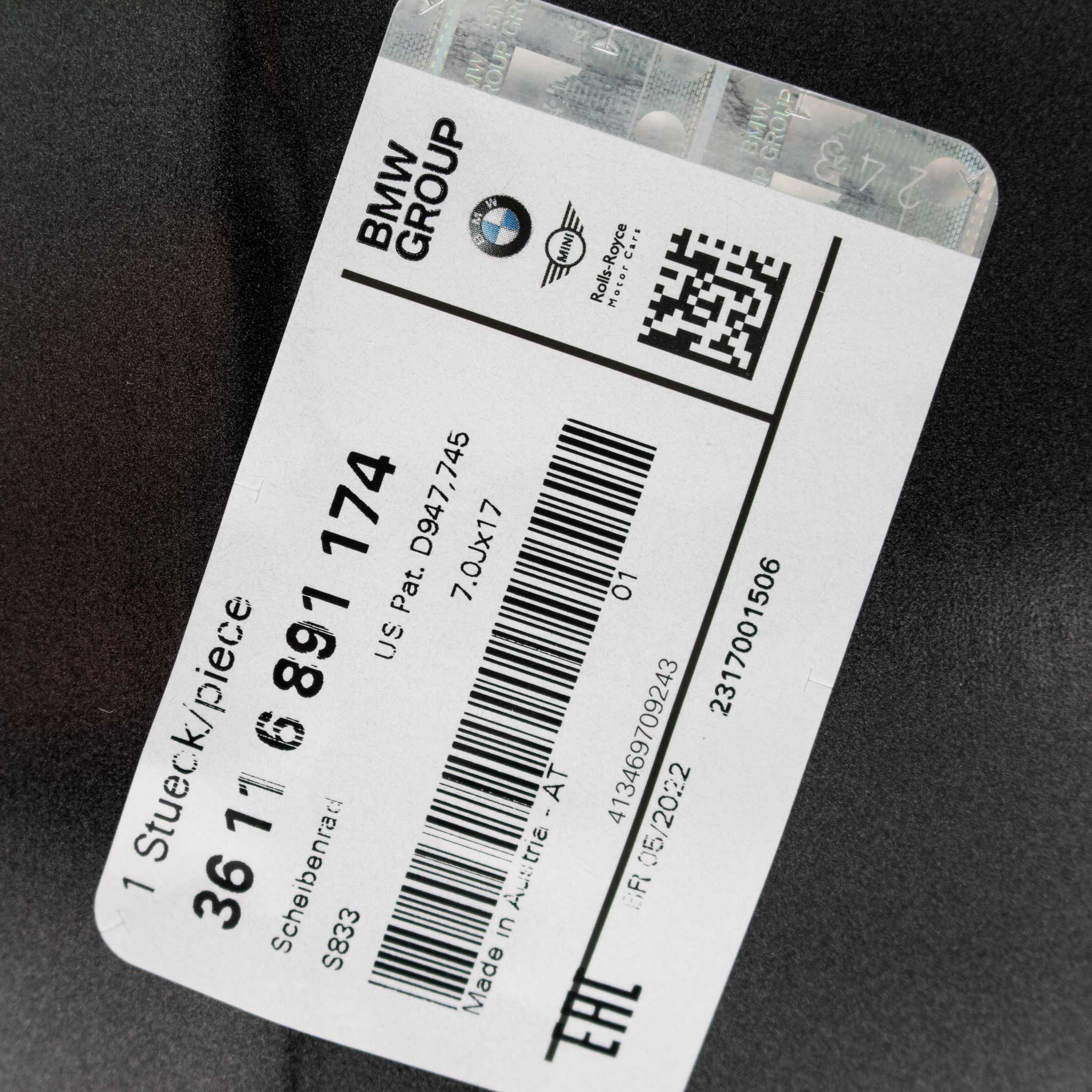 BMW 833 Gunmetal Grey with Bright Turned and Silver Inserts Alloy Wheel Product Image #5