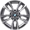 BMW 834M Gunmetal Grey with Bright Turned and Silver Inserts Wheel Img 1