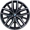 BMW 838M Midnight Grey with Bright Turned and Silver Inserts Wheel Img 1