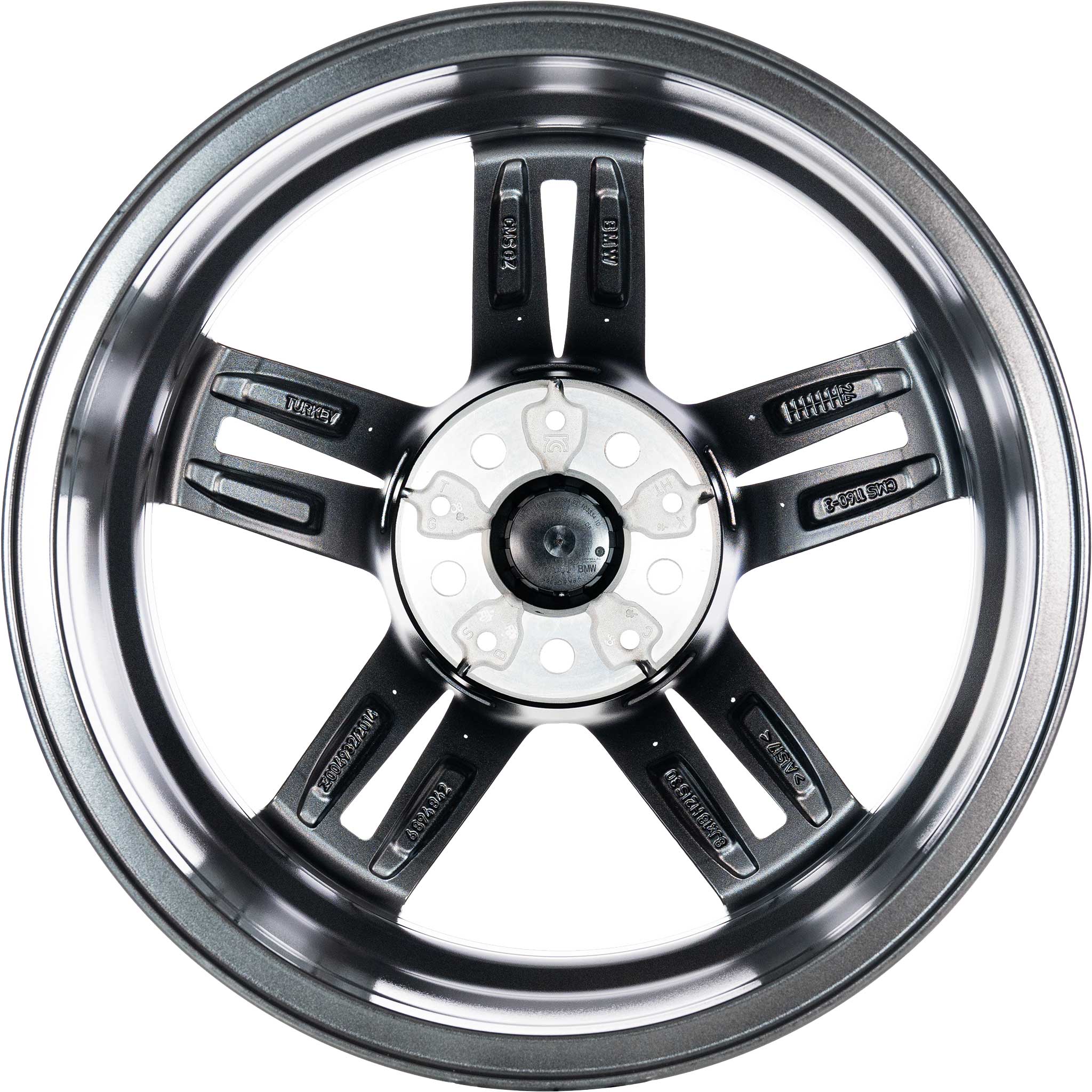 BMW 844 Orbit Grey with Bright Turned Alloy Wheel Product Image #3
