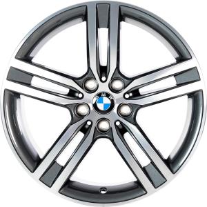 18" BMW 844 Orbit Grey with Bright Turned alloy wheel