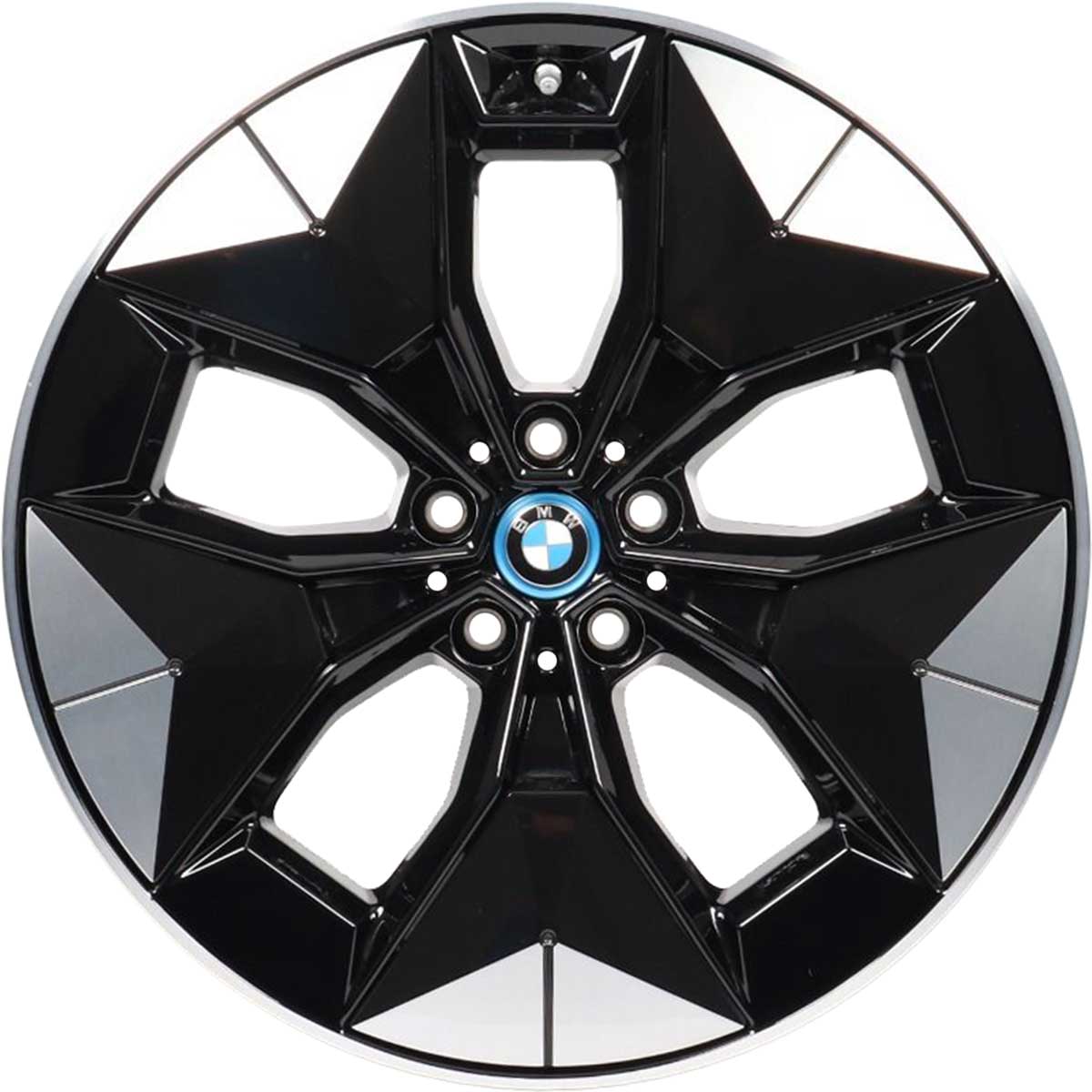 BMW 843 Jet Black with Bright Turned Alloy Wheel Product Image #1