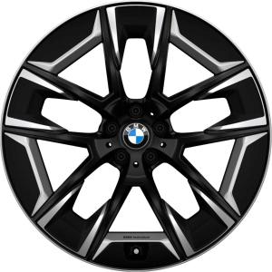 BMW 1001I Jet Black with Bright Turned Alloy Wheel for BMW 5 Series G31 - Sizes 20in