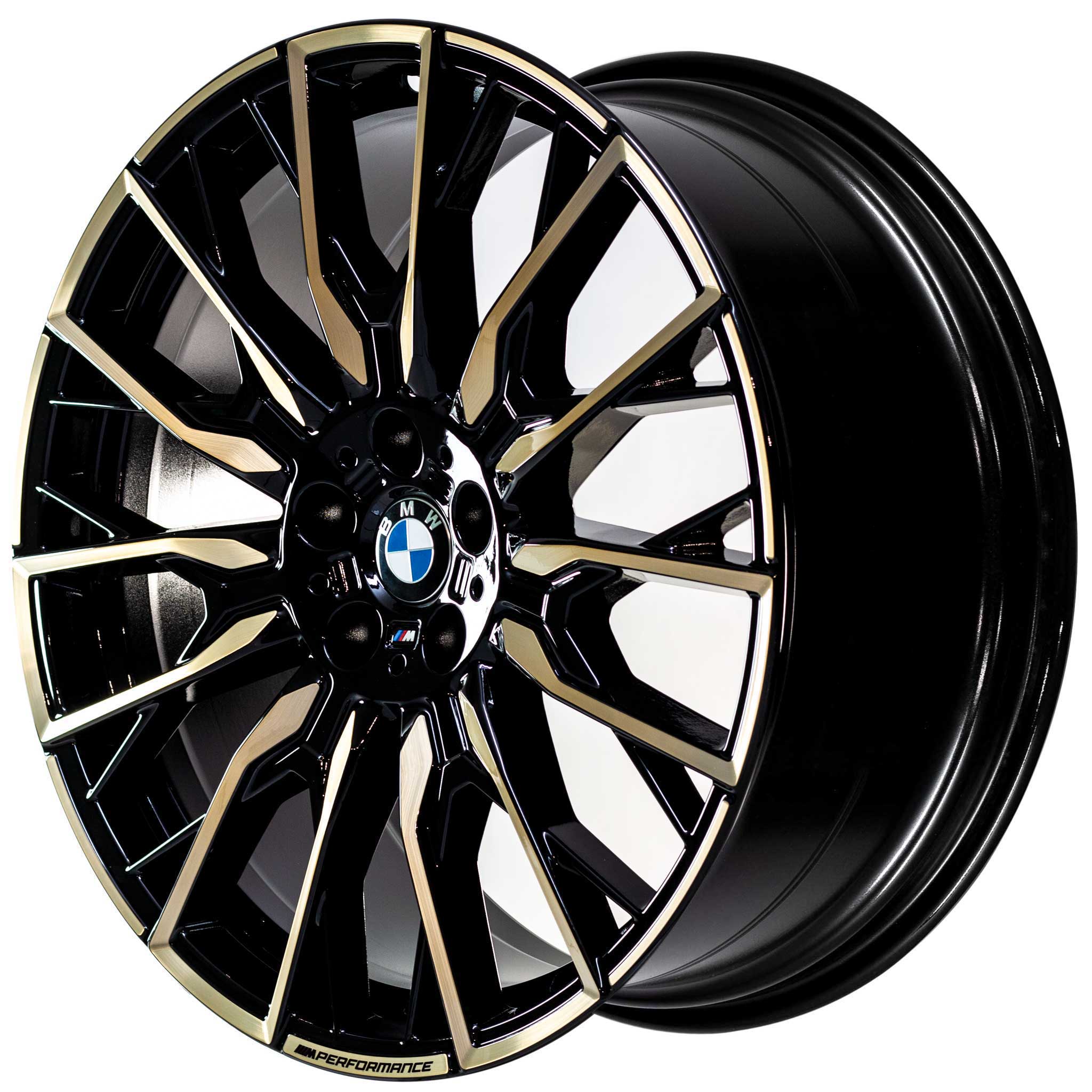 BMW 868M Performance Jet Black with Bright Turned Night Gold Alloy Wheel Product Image #2
