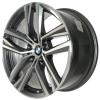 BMW 853 Gunmetal Grey with Bright Turned and Silver Inserts Wheel Img 2