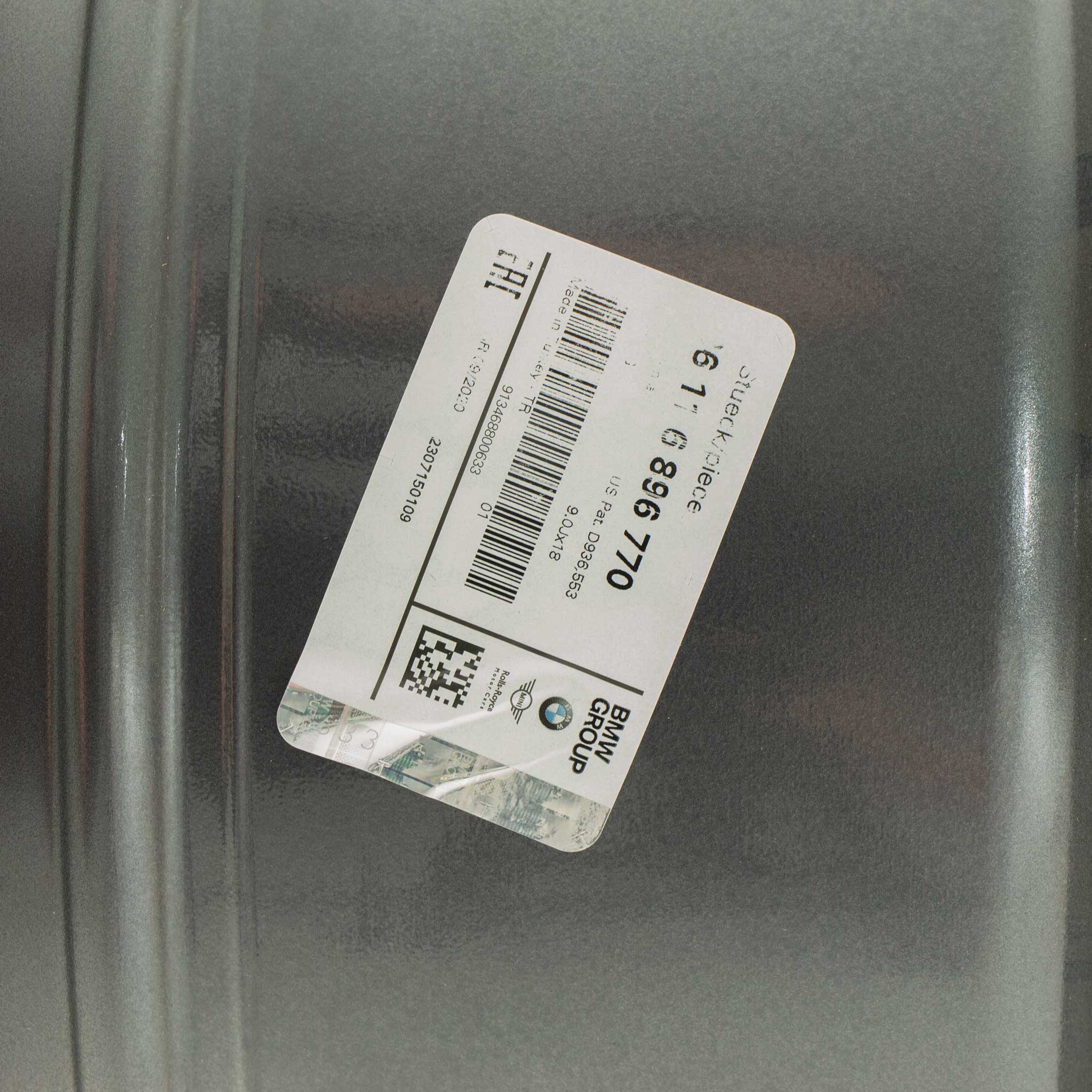 BMW 853 Gunmetal Grey with Bright Turned and Silver Inserts Alloy Wheel Product Image #5