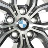 BMW 853 Gunmetal Grey with Bright Turned and Silver Inserts Wheel Img 4