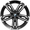BMW 871M Midnight Grey with Bright Turned and Silver Inserts Wheel Img 1