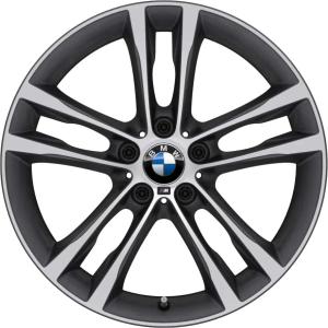 19" BMW 598M Orbit Grey with Bright Turned alloy wheel