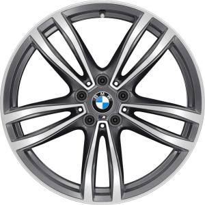 19" BMW 647M Ferric Grey with Bright Turned alloy wheel