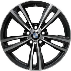 19" BMW 442M Orbit Grey with Bright Turned alloy wheel