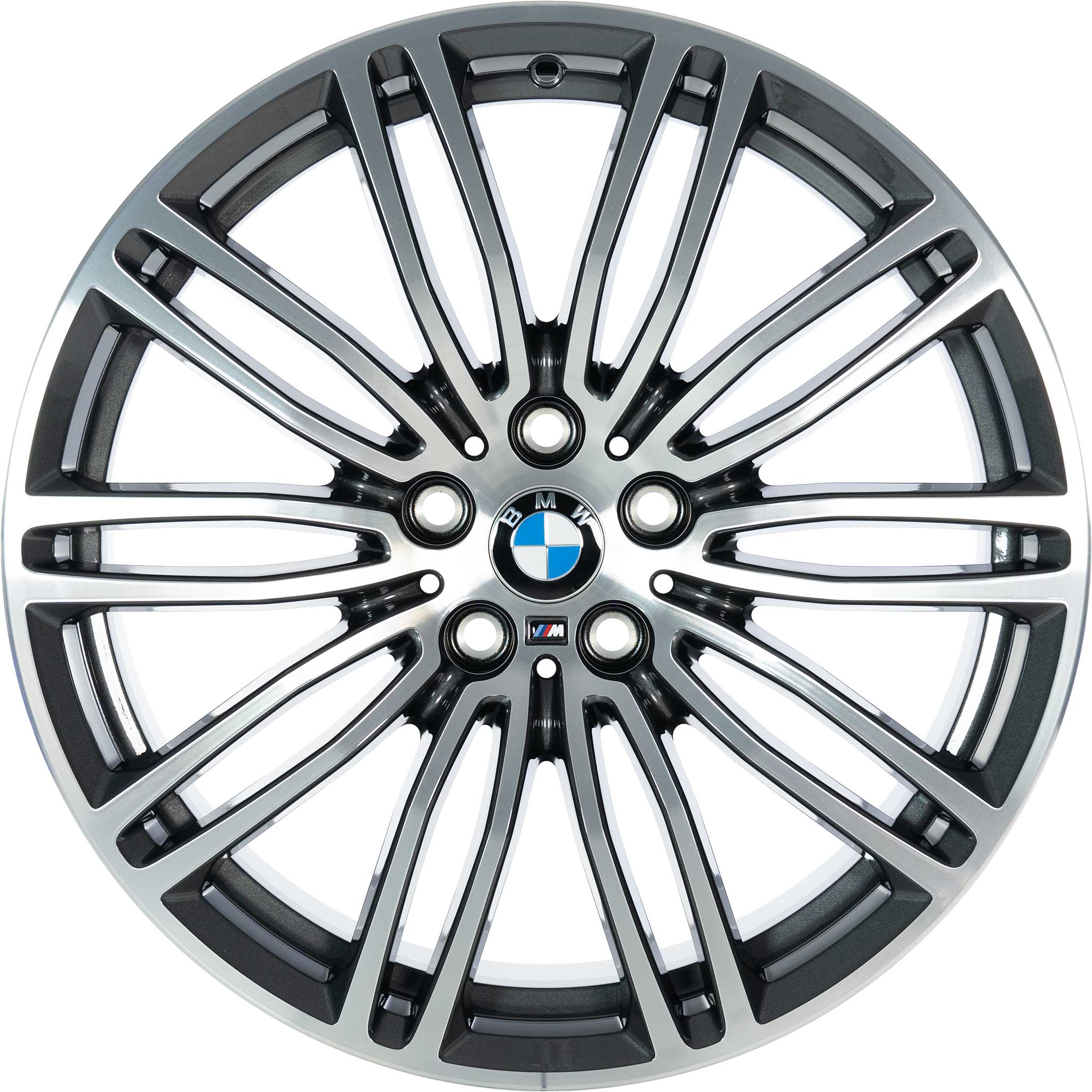 BMW 664M Orbit Grey with Bright Turned Alloy Wheel Product Image #1