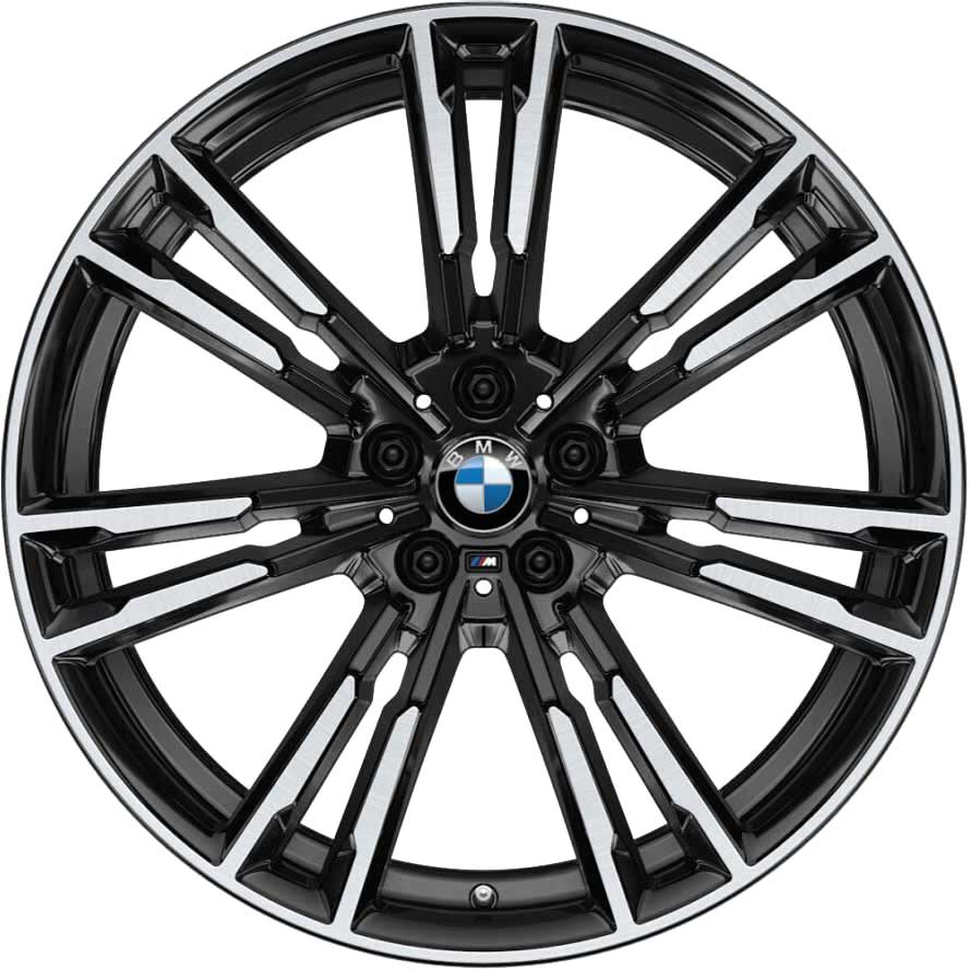 BMW 706M Jet Black with Bright Turned Alloy Wheel Product Image #1