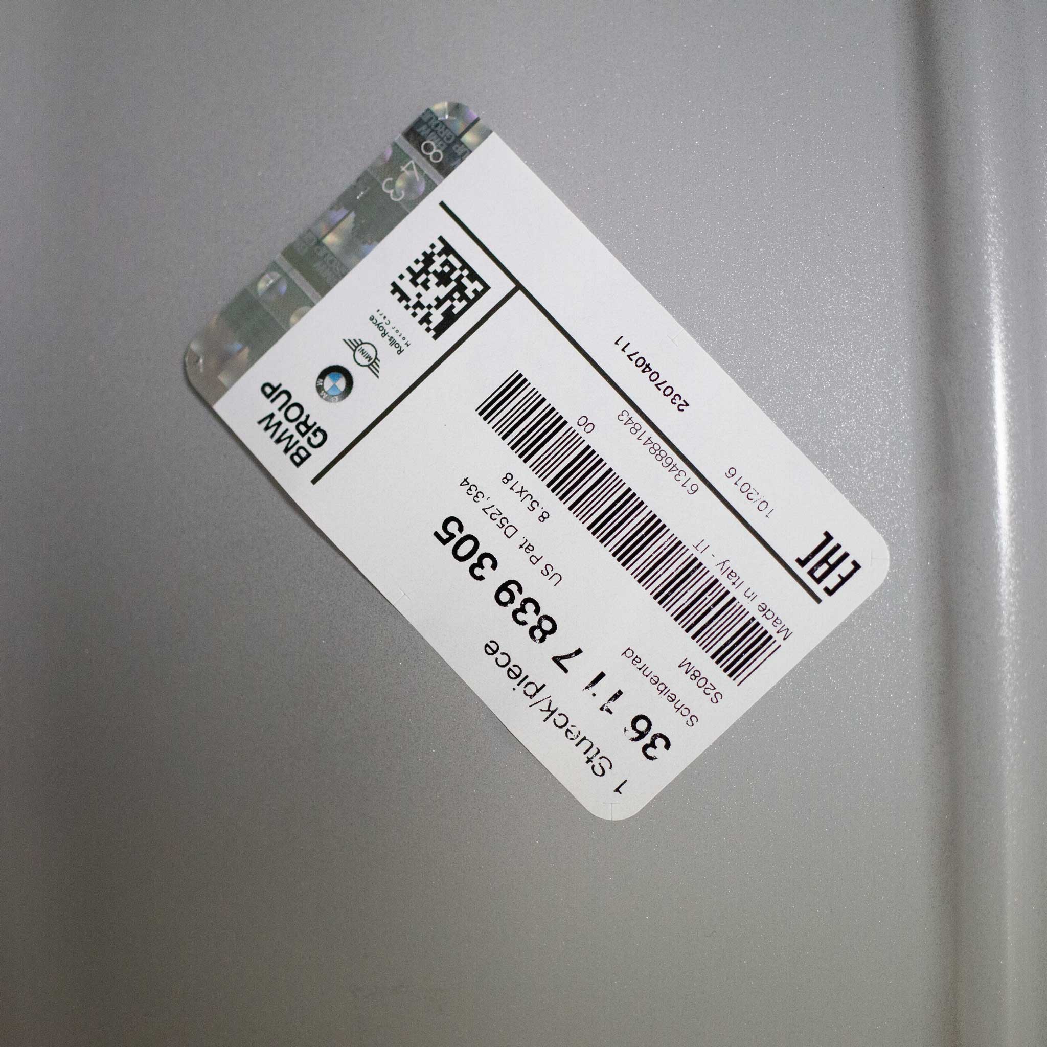 BMW 208M Silver Alloy Wheel Product Image #5