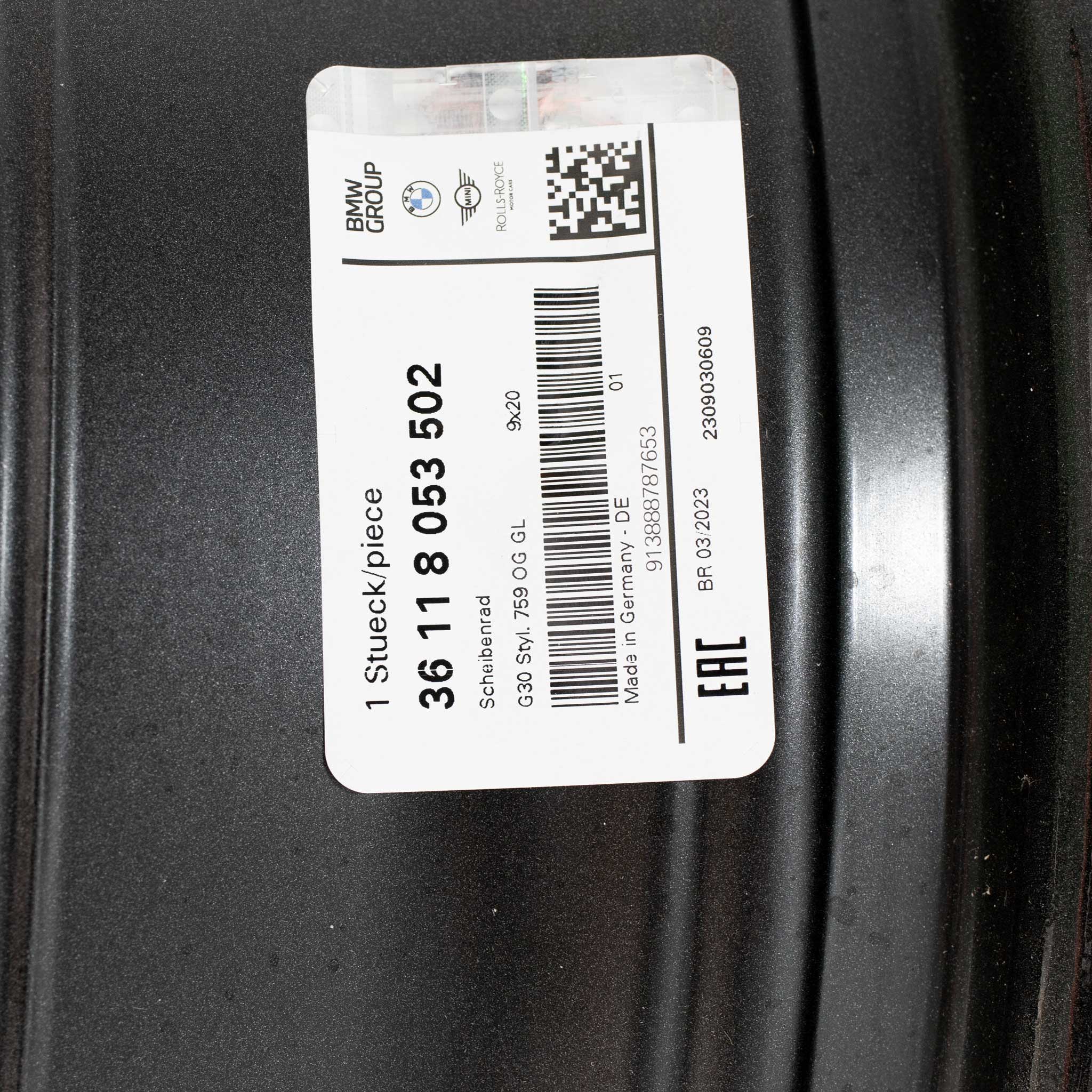 BMW 759i Orbit Grey with Bright Turned Alloy Wheel Product Image #5