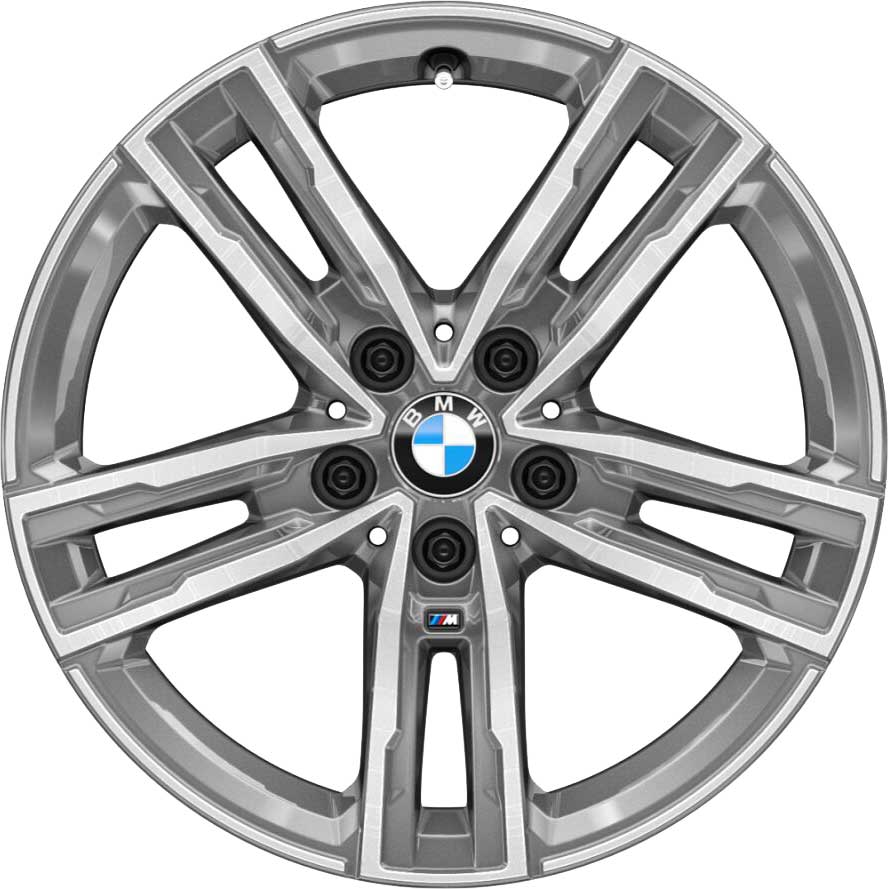 BMW 550M Ferric Grey with Bright Turned Alloy Wheel Product Image #1
