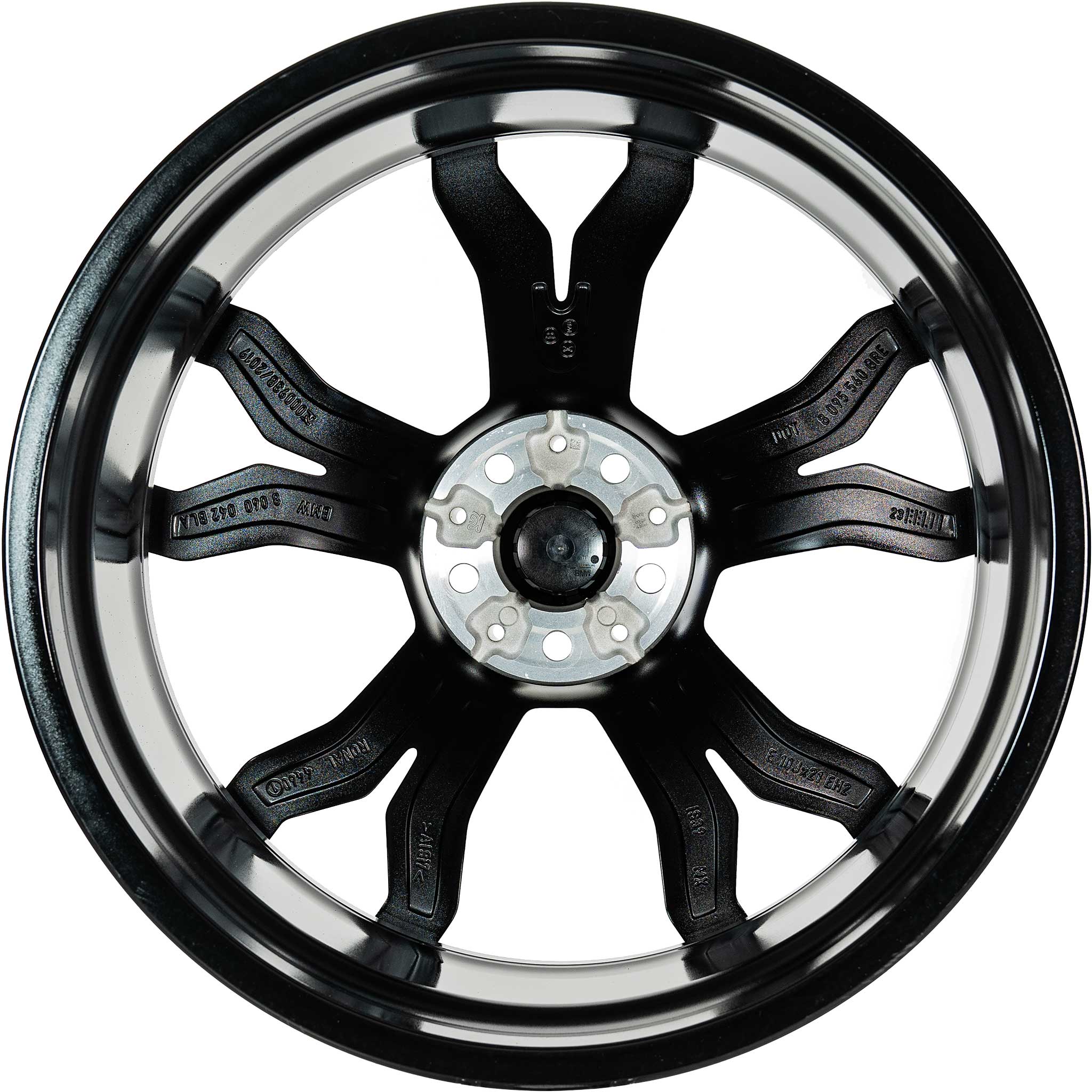 BMW 765M Jet Black with Bright Turned Alloy Wheel Product Image #3