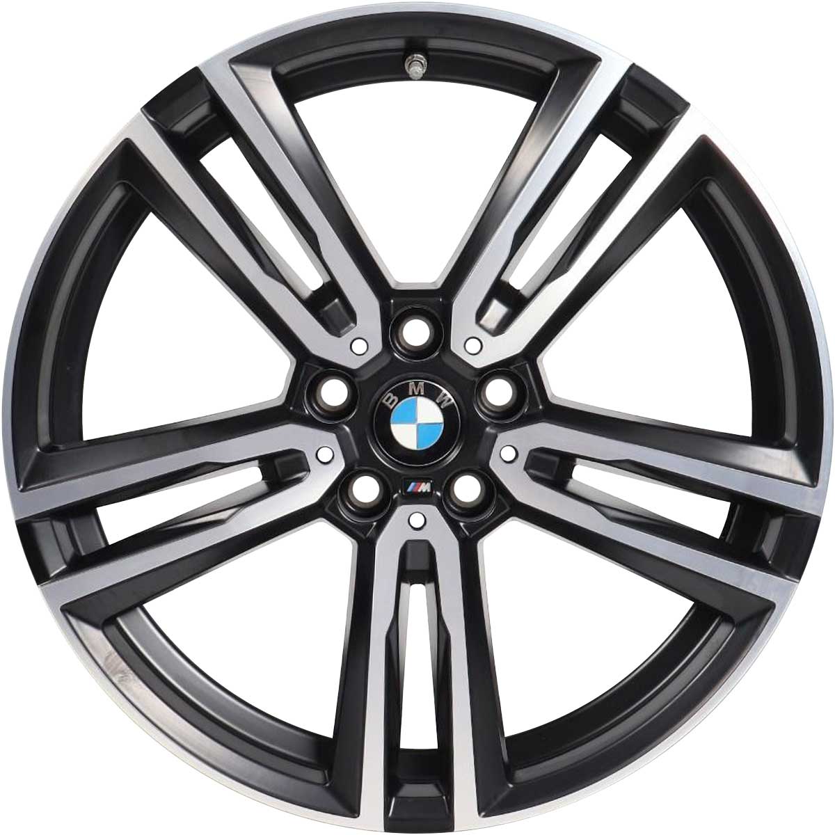BMW 766M Matt Black with Bright Turned Alloy Wheel Product Image #1