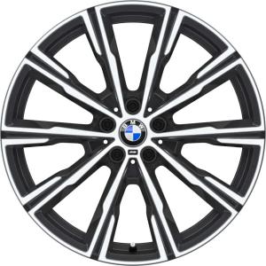 BMW 740M Orbit Grey with Bright Turned Alloy Wheel for BMW X6 M F96 - Sizes 20in