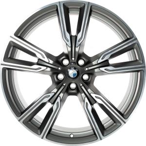 BMW 747M Cerium Grey with Bright Turned Alloy Wheel for BMW X6 M F96 - Sizes 22in
