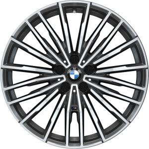 BMW 729M Orbit Grey with Bright Turned Alloy Wheel for BMW 8 Series G16 - Sizes 20in