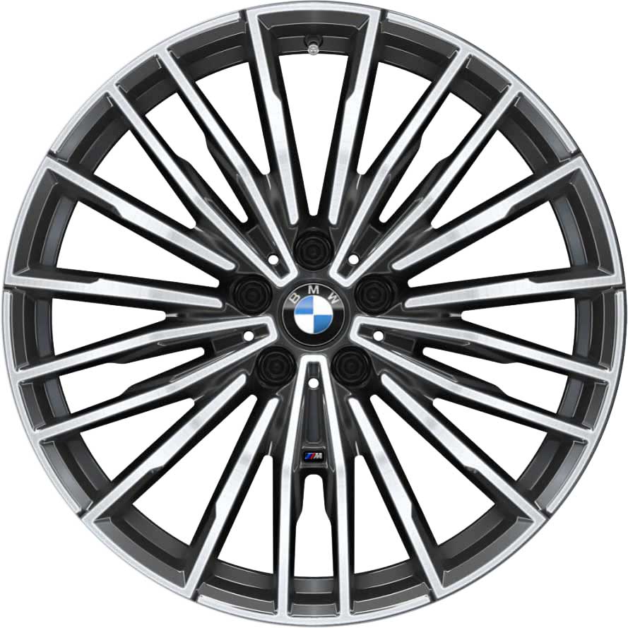 BMW 729M Orbit Grey with Bright Turned Alloy Wheel Product Image #1