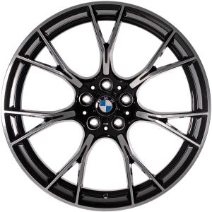 BMW 789M Jet Black with Bright Turned Alloy Wheel for BMW M8 F92 - Sizes 20in
