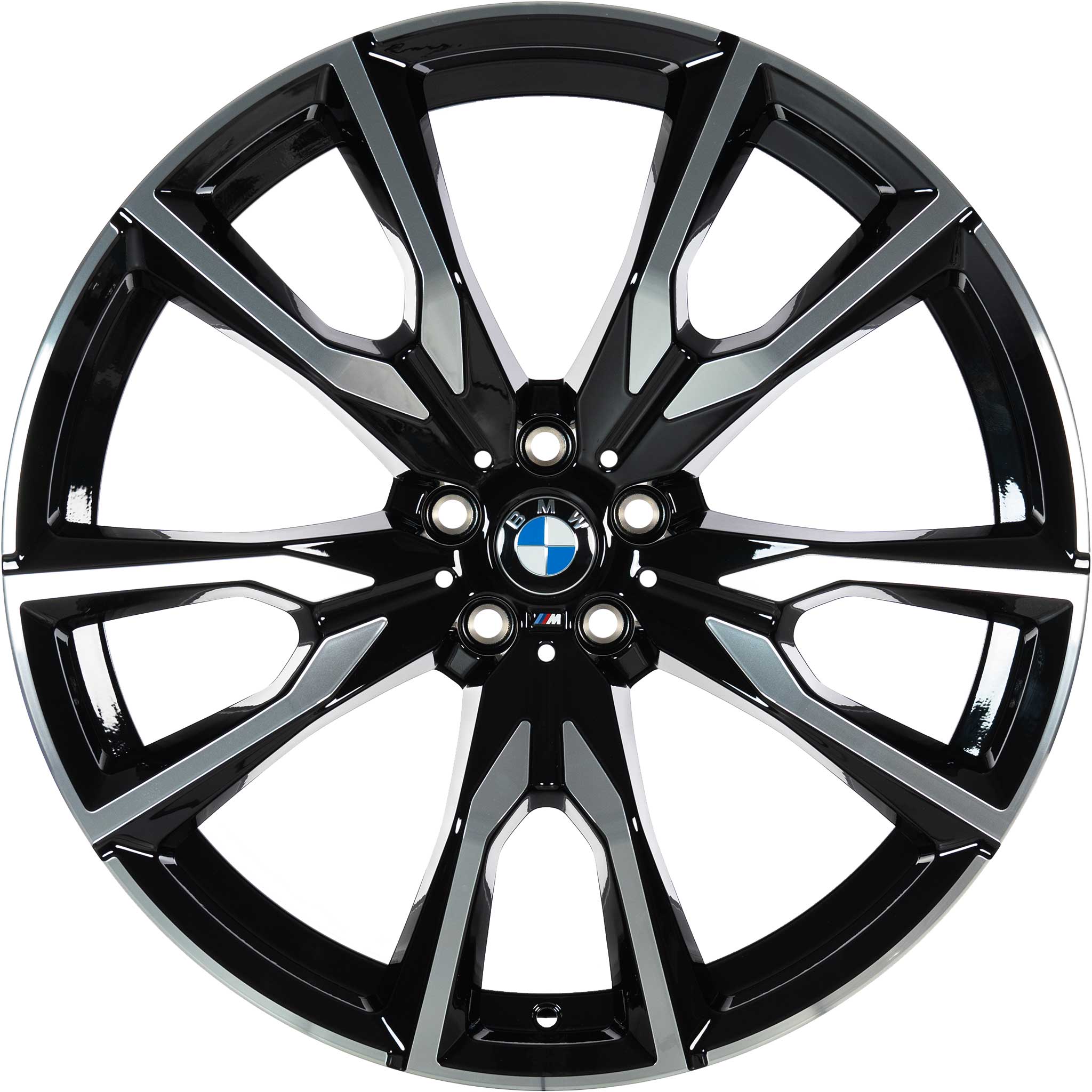 BMW 755M Jet Black with Bright Turned Alloy Wheel Product Image #1