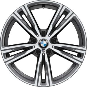 18" BMW 798M Orbit Grey with Bright Turned alloy wheel