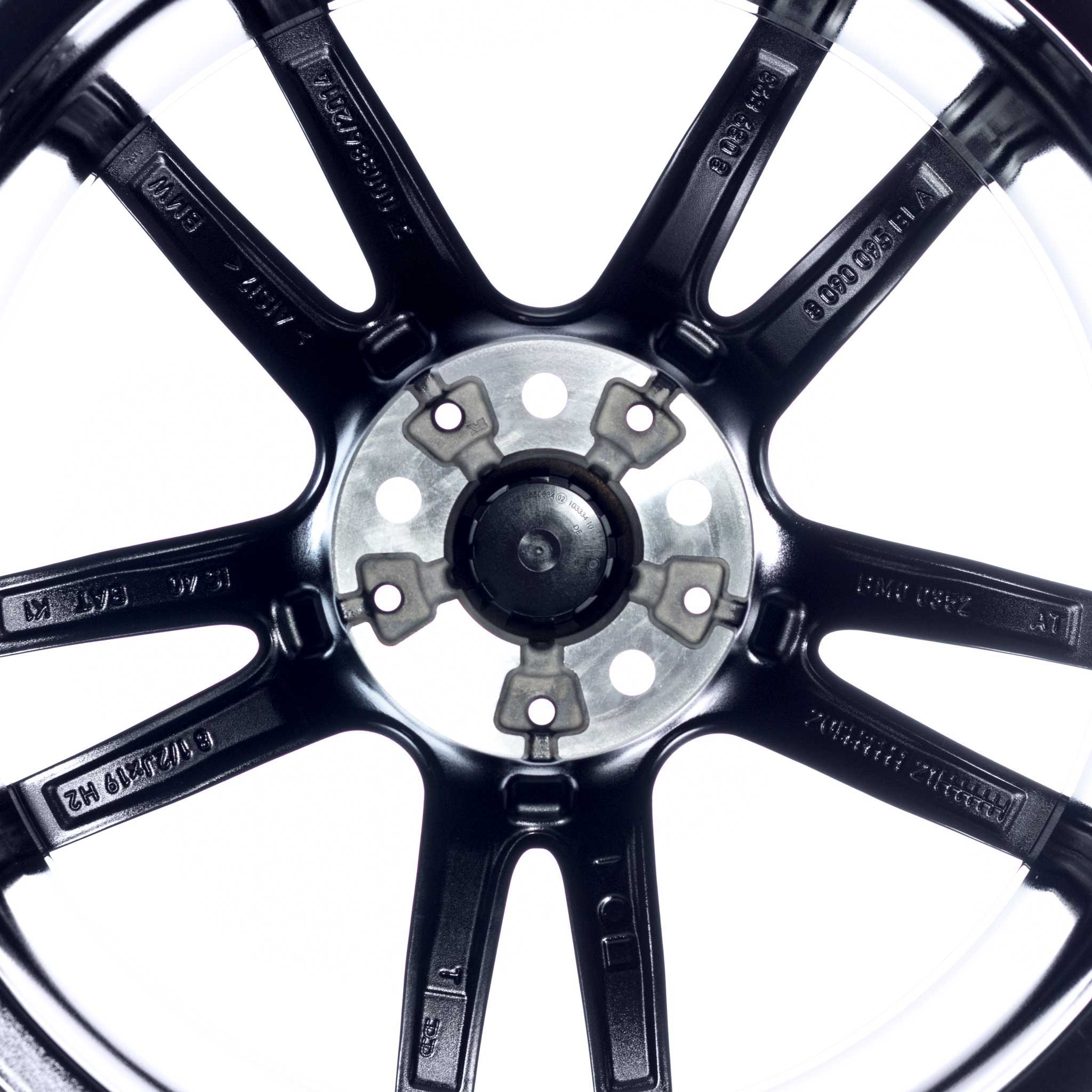 BMW 791M Jet Black with Bright Turned Alloy Wheel Product Image #3