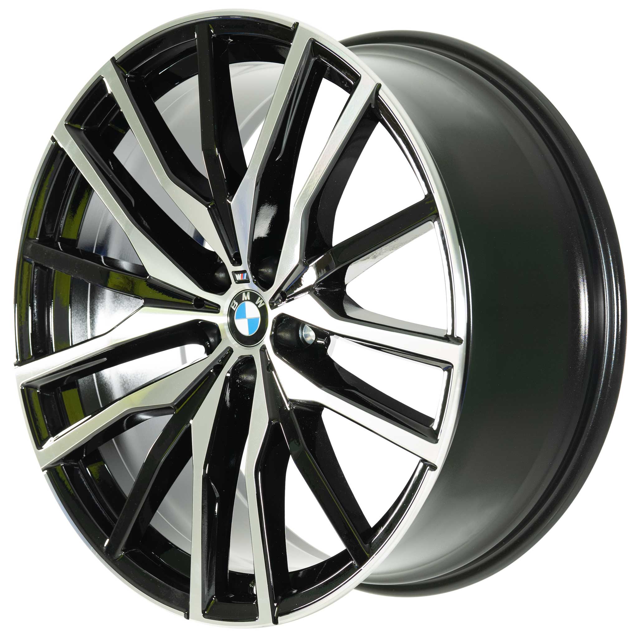 BMW 742M Jet Black with Bright Turned Alloy Wheel Product Image #2
