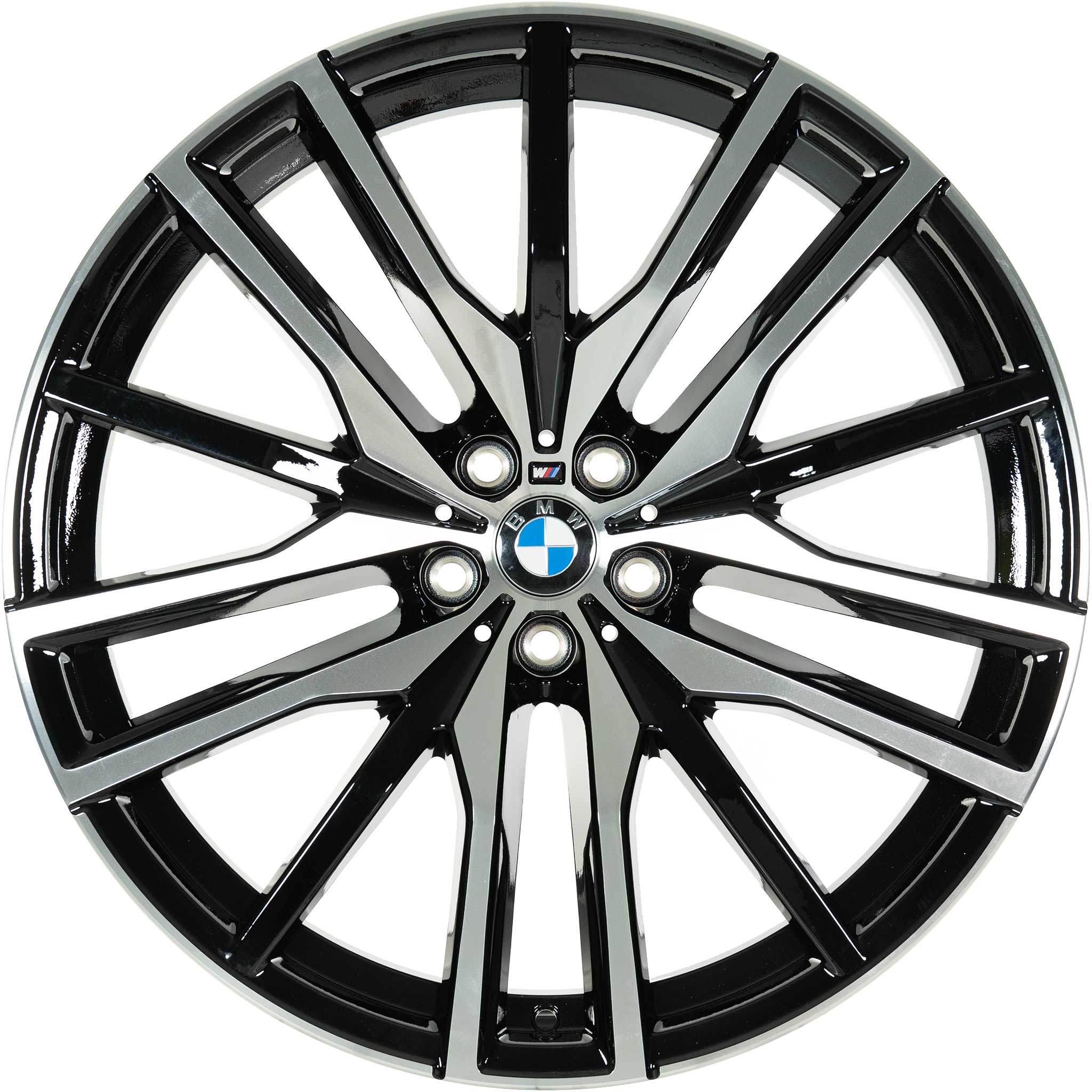 BMW 742M Jet Black with Bright Turned Alloy Wheel Product Image #1