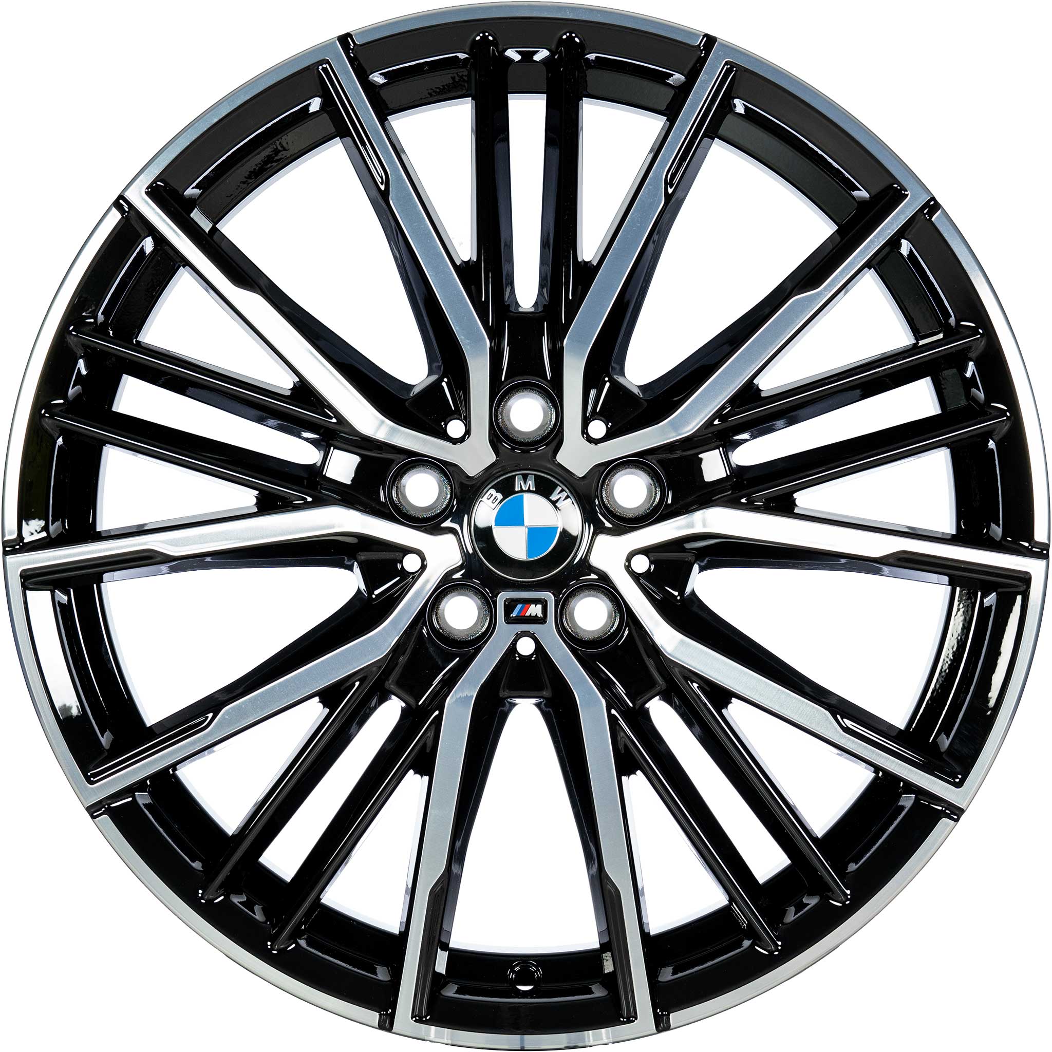BMW 552M Jet Black with Bright Turned Alloy Wheel Product Image #1