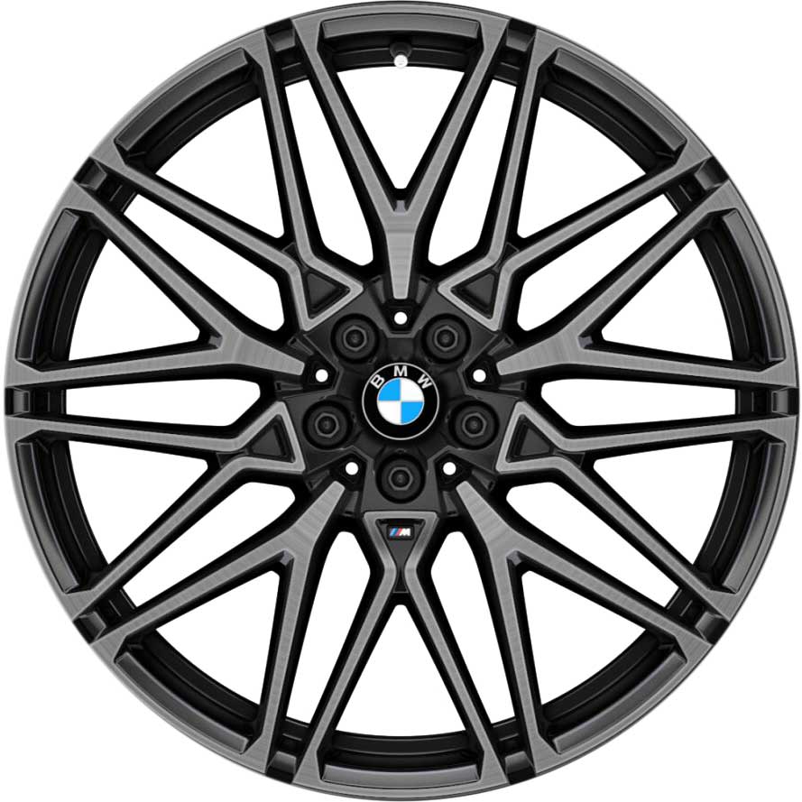 BMW 818M Jet Black with Translucent Bright Turned Alloy Wheel Product Image #1