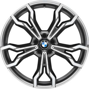 BMW 765M Orbit Grey with Bright Turned Alloy Wheel for BMW X3 M F97 - Sizes 21in
