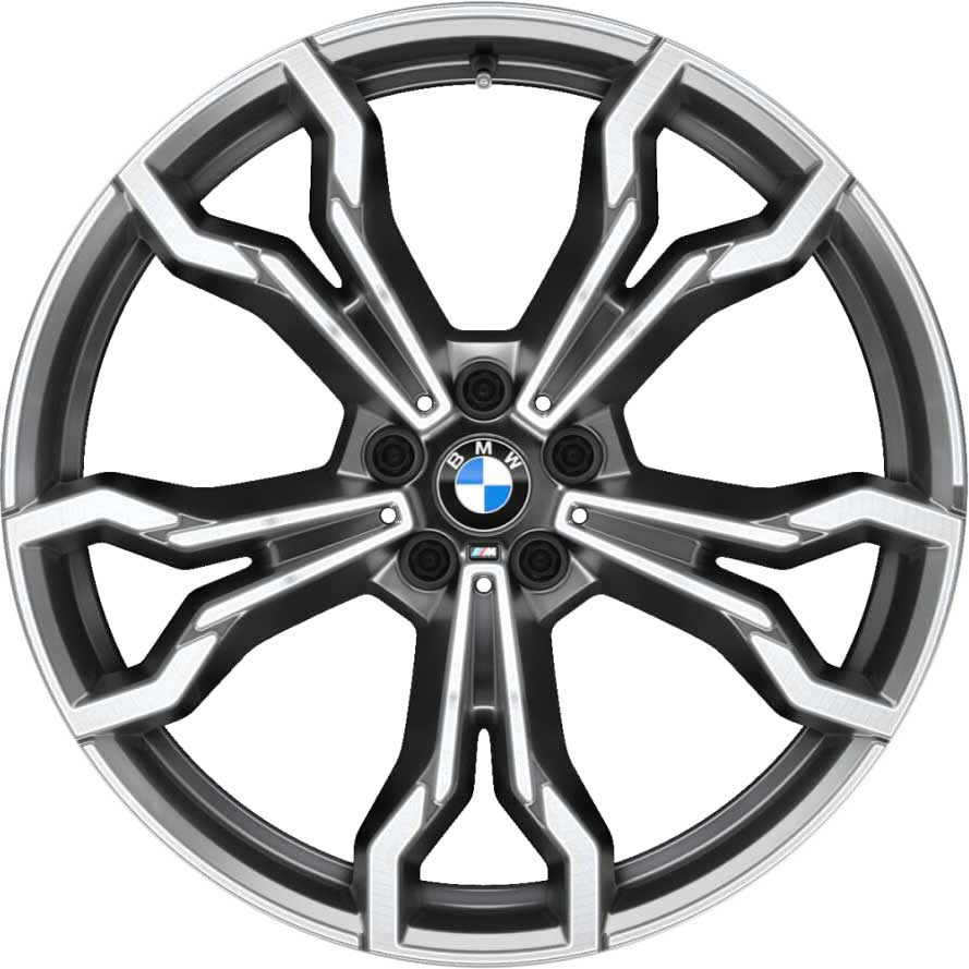 BMW 765M Orbit Grey with Bright Turned Alloy Wheel Product Image #1
