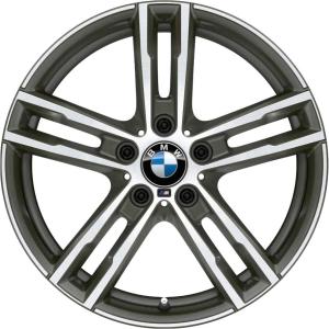18" BMW 719M Cerium Grey with Bright Turned alloy wheel