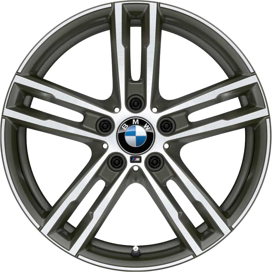 BMW 719M Cerium Grey with Bright Turned Alloy Wheel Product Image #1